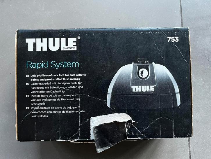 Thule autodakdrager 753 met squarebar (o.a. voor Audi A6), Auto diversen, Dakdragers, Zo goed als nieuw, Ophalen