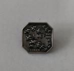 Zilveren 5 mei broche herdenking 1945-1960 Leiden., Sieraden, Tassen en Uiterlijk, Broches, Ophalen of Verzenden, Gebruikt, Zilver