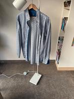 Shirt, Gordano, Grijs met streepje en bloemetjes, Kleding | Heren, Overige kleuren, Ophalen of Verzenden, Zo goed als nieuw, Giordano