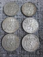 6 Juliana Guldens - Diverse Jaartallen, Postzegels en Munten, Munten | Nederland, Ophalen, 1 gulden, Koningin Juliana, Zilver