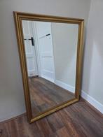 Vintage gouden spiegel 70 x 100 cm, Ophalen of Verzenden, Zo goed als nieuw, Rechthoekig, Minder dan 100 cm