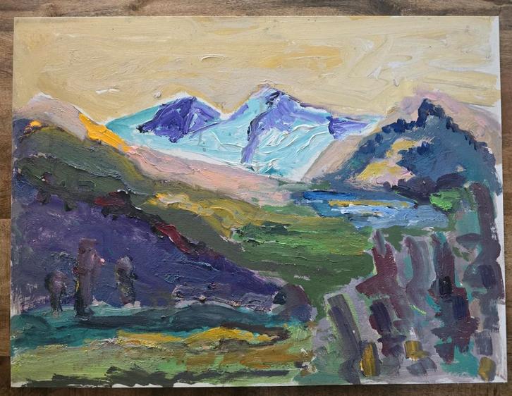 P.C. Kuiper schilderij – De Ploeg stijl – 60x80 cm, Antiek en Kunst, Kunst | Schilderijen | Klassiek, Ophalen of Verzenden