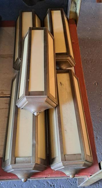 5 x Art Deco wandlamp antiek top model 35 cm hoog top lampen beschikbaar voor biedingen