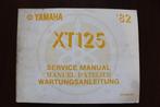 YAMAHA XT125 1982 service manual XT 125 anleitung, Motoren, Handleidingen en Instructieboekjes, Verzenden, Yamaha