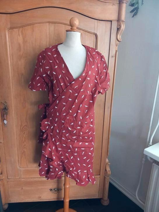 Nieuwe handmade wikkeljurk L/XL, Kleding | Dames, Jurken, Nieuw, Onder de knie, Ophalen of Verzenden