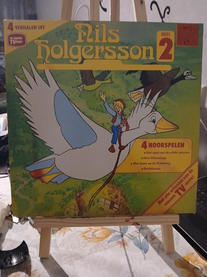 Nils Holgersson Deel 2 - 4 Hoorspelen lp, Cd's en Dvd's, Vinyl | Kinderen en Jeugd, Gebruikt, Verhaal of Sprookje, 3 tot 5 jaar