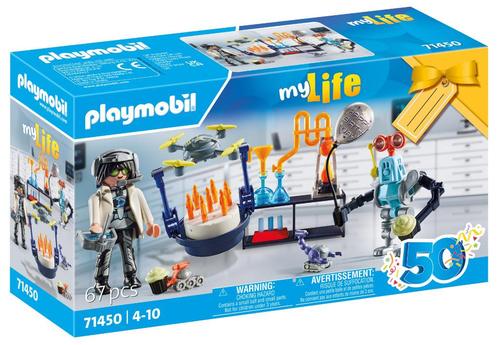 PLAYMOBIL 71450 My Life Onderzoekers met Robots 67dlg, Kinderen en Baby's, Speelgoed | Playmobil, Nieuw, Complete set, Ophalen of Verzenden