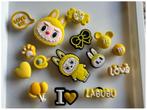 Gele - Labubu Popmart Schoen Croc Jibbitz Pins Charms, Ophalen of Verzenden
