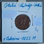 1 Centesimo 1822M  Lombardije-Venetië, Ophalen of Verzenden, Overige landen, Losse munt