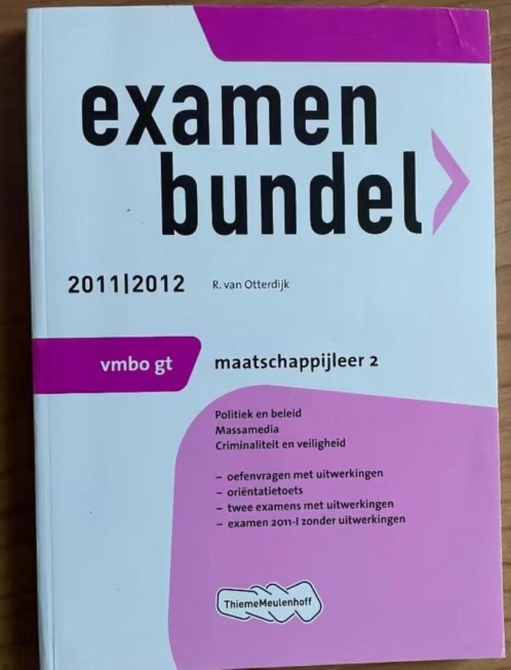 Examenbundel VMBO GT Maatschappijleer Boek, Boeken, Schoolboeken, Overige niveaus, Verzenden