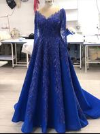 Blauwe gala jurk, Ophalen, Zo goed als nieuw, Blauw, Trouwjurk