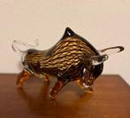 Stier van glas., Antiek en Kunst, Ophalen of Verzenden