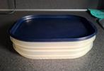 TUPPERWARE Vleeswaren Duo Belegdoos Blauw ✅, Ophalen of Verzenden, Blauw