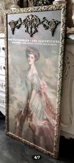 Prachtige Brocante Lijst met victoriaanse Dame, Ophalen, 5664HM, Zo goed als nieuw, Schilderij