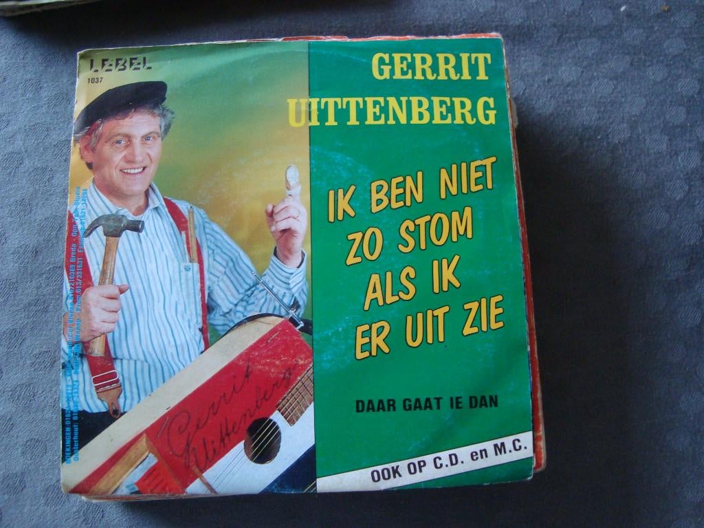 Gerrit uitenberg, ik ben ziet zo stom als ik er uit zie, Cd's en Dvd's, Vinyl Singles, Ophalen of Verzenden, Zo goed als nieuw