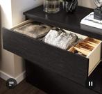 Ladekast 3 lades, zwartbruin, 80x78 cm, Ophalen, 50 tot 100 cm, Zo goed als nieuw, 3 of 4 laden