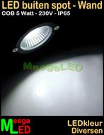 LED tuin lamp spot wandlamp tuinspot ledspot 5W 230V Wit, Huis en Inrichting, Lampen | Spots, Metaal of Aluminium, Nieuw, Ophalen of Verzenden