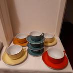 Vintage kopjes en schotels set, Verzamelen, Retro, Ophalen of Verzenden