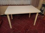 Witte tafel, Huis en Inrichting, Tafels | Eettafels, Ophalen, Gebruikt, Rechthoekig, 50 tot 100 cm