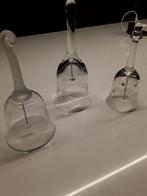 3 kristallen tafelbellen., Ophalen of Verzenden