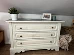 Stevige ladekast brocante style, Ophalen, 100 tot 150 cm, Zo goed als nieuw, 3 of 4 laden