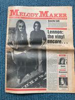 Melody maker Muziektijdschrift John Lennon 1980, Verzamelen, Tijdschriften, Kranten en Knipsels, Krant, Ophalen of Verzenden, Buitenland