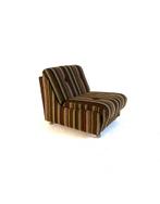 Vintage slaapfauteuil ‘60, Vintage retro buisframe design rotan webbing papercord deens, 75 tot 100 cm, Ophalen of Verzenden, Zo goed als nieuw