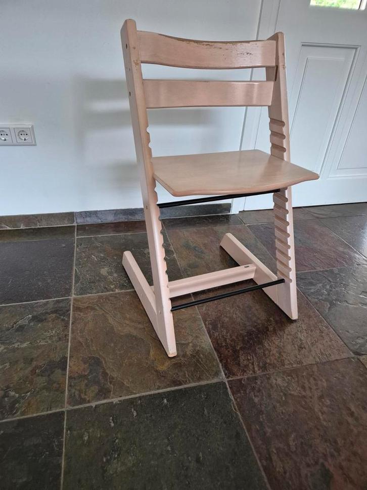 Stokke Tripp Trapp - White Wash, Kinderen en Baby's, Kinderstoelen, Gebruikt, Meegroeistoel, Ophalen