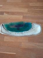 Handgemaakte glazen serveerschaal, Antiek en Kunst, Ophalen of Verzenden