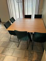 Eettafel met 6 stoelen, Huis en Inrichting, Ophalen, Gebruikt, Vijf personen of meer, 100 tot 150 cm
