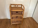 Rotan ladekastje, Huis en Inrichting, Kasten | Ladekasten, Ophalen, Minder dan 50 cm, Zo goed als nieuw, 3 of 4 laden