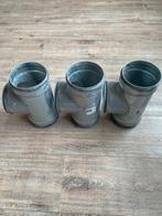 Ventilatiebuizen en T-stukken  125, Bochten, Gebruikt, Aluminium, Ophalen of Verzenden