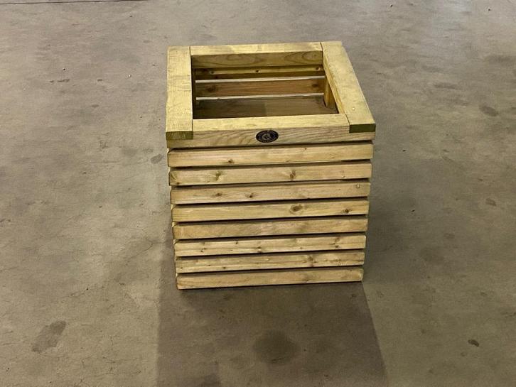 Hillhout Elan Bloembak 50x50x50 cm (lxbxh), Tuin en Terras, Bloembakken en Plantenbakken, Nieuw, Hout, 30 tot 60 cm, Minder dan 60 cm