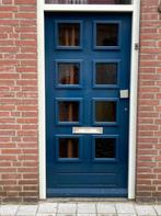 Hardhouten voordeur, Doe-het-zelf en Verbouw, Deuren en Horren, Ophalen, Gebruikt, 80 tot 100 cm, Minder dan 200 cm