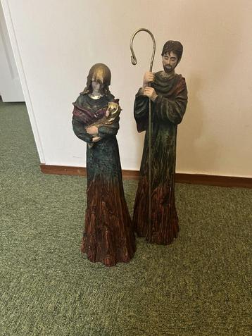 Beelden groep Maria, Josef en kindje beschikbaar voor biedingen