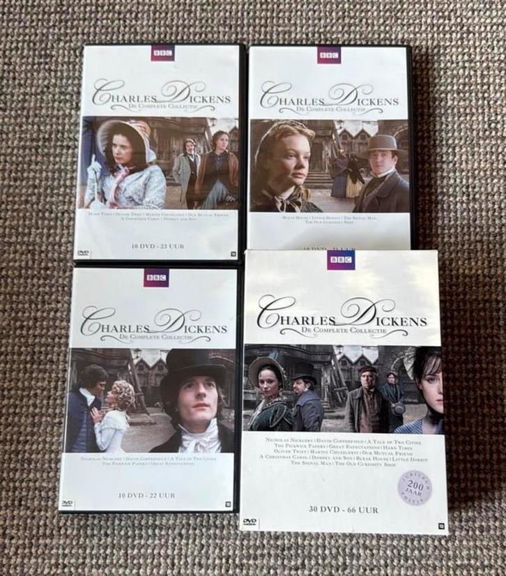 Charles Dickens Complete Collectie DVD Boxset, Cd's en Dvd's, Dvd's | Tv en Series, Zo goed als nieuw, Drama, Boxset, Alle leeftijden