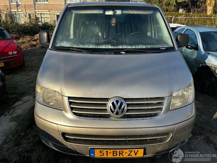 Volkswagen Transporter 2.5 TDI 300 DUBBEL CABINE (bj 2005), Auto diversen, Schadeauto's, Volkswagen, Handgeschakeld, Diesel, Overige carrosserieën