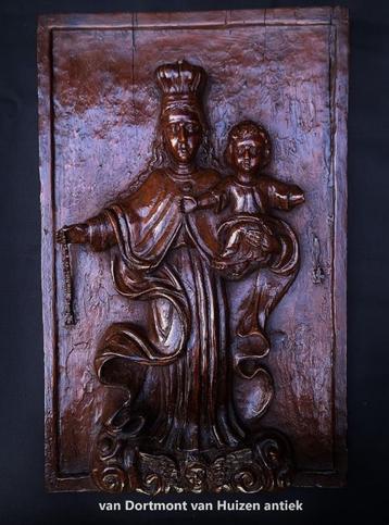 Paneel Madonna met kind. beschikbaar voor biedingen