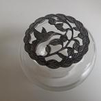 potpourri glas met metalen deksel vintage, ijsvogeltje, Huis en Inrichting, Woonaccessoires | Overige, Ophalen of Verzenden, Zo goed als nieuw