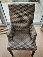 6x KEIJSER&CO Delano eetkamerstoelen - luxe stof, Ophalen, Hout, Zwart, Zo goed als nieuw