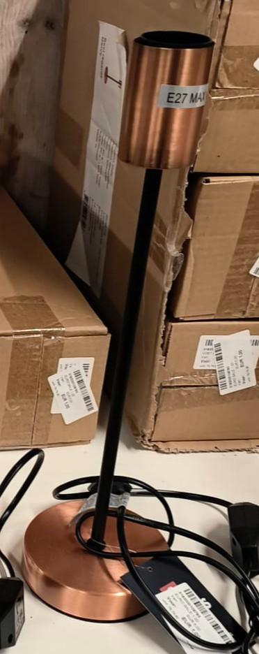 Bronzen Staande Lamp met Dimmer, Huis en Inrichting, Lampen | Vloerlampen, Nieuw, 100 tot 150 cm, Metaal, Ophalen of Verzenden