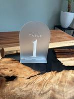 Tafelnummers 1 t/m 10 – bruiloft / diner – 18 cm hoog, Ophalen, Zo goed als nieuw