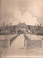 Haren Avondrust tekening Sievers  50/60er jaren, Ophalen of Verzenden
