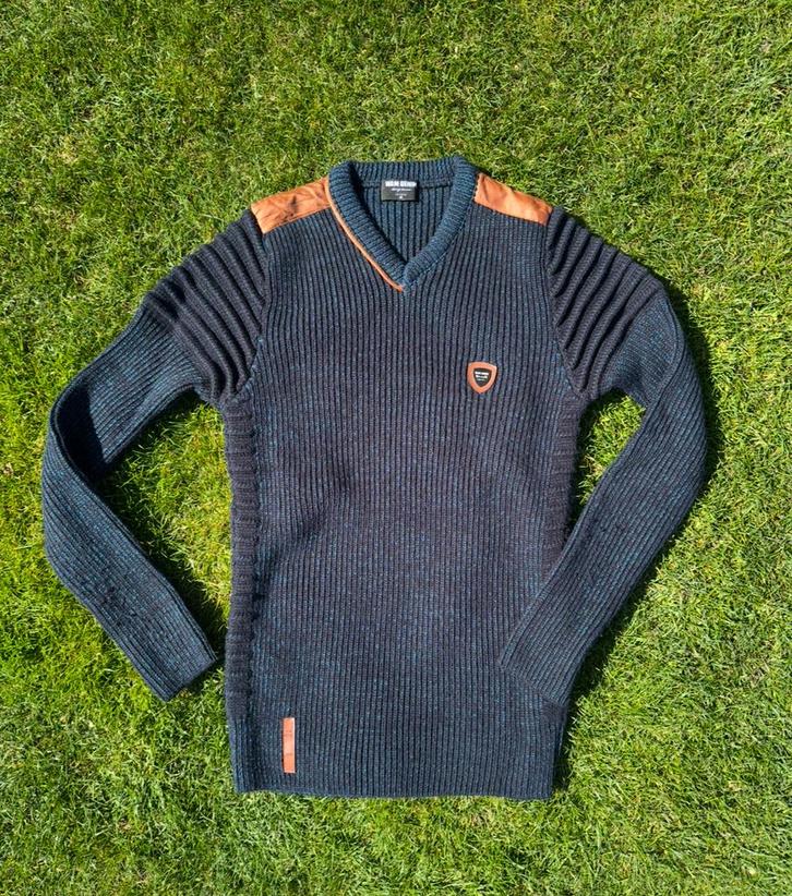 WAM denim trui maat M (ZGAN), Kleding | Heren, Truien en Vesten, Zo goed als nieuw, Maat 48/50 (M), Blauw, Ophalen of Verzenden