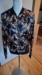 Zwart jasje met gouden print, Maat 38/40 (M), Zwart, Ophalen of Verzenden, Jasje