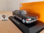 Mercedes Benz 560 SEC (C126) 1986 zwart met. Maxichamps 1:43, Overige merken, Auto, Nieuw, Ophalen of Verzenden