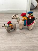 Gehaakte Peruaanse volkskunst ‘’Koppels op lama’’, Ophalen of Verzenden, Zo goed als nieuw