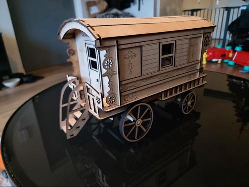 Handgemaakte Miniatuur Woonwagen, Hobby en Vrije tijd, Overige Hobby en Vrije tijd, Nieuw, Ophalen of Verzenden