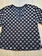 Zwarte/gouden Zara blouse S/M., Maat 38/40 (M), Ophalen of Verzenden, Zo goed als nieuw, Zara