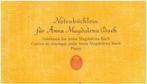 Piano gr. 2-: Notenbuchlein fur Anna Magdalena Bach-leuk!, Gebruikt, Klassiek, Ophalen of Verzenden, Artiest of Componist